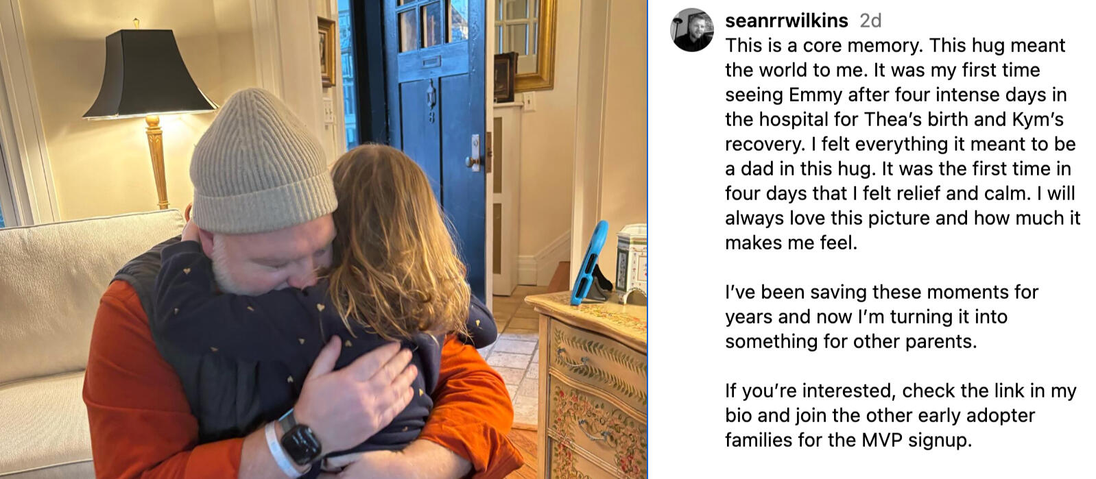 Emmy and Dad walking back from dinner with her on my shoulders.